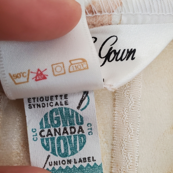 VINTAGE | Sheer Floral Robe Kimono Pastel Belted Night Gown (Size S) - Picture 12 of 13